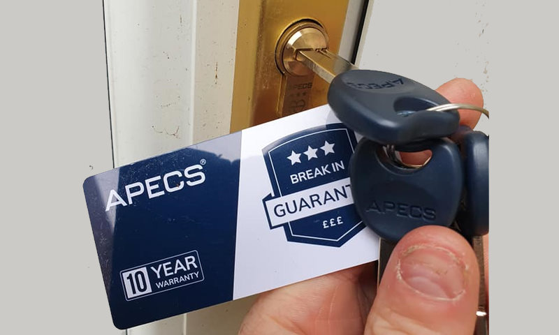 Home Security lock upgrade with APECS 3 Star replacement lock