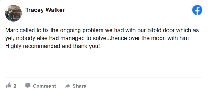 Tracy Walker facebook locksmith review